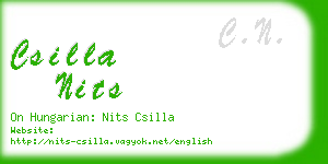 csilla nits business card